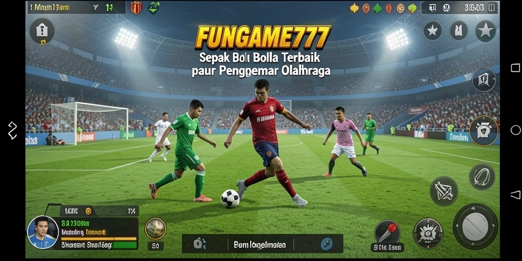 Tampilan gameplay yang mengasyikkan dari FUNGAME777.