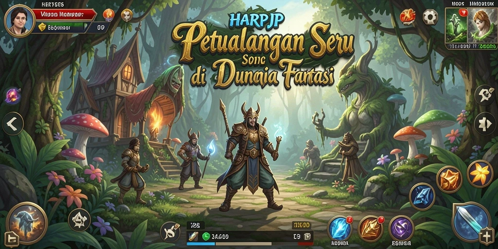 Tampilan gameplay yang menarik dari petualangan seru HARAPJP.