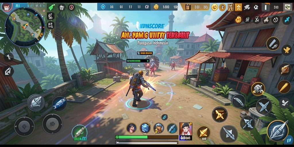 Screenshot IDNSCORE menampilkan tampilan aplikasi Utility yang informatif.