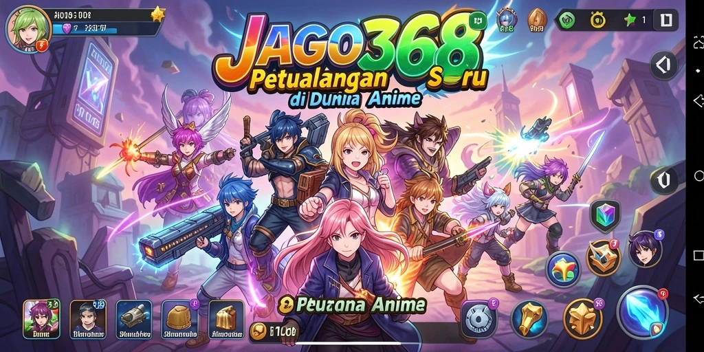 Tampilan keren dari gameplay JAGO368 yang menampilkan karakter anime.
