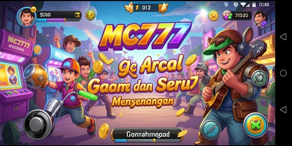 Tangkapan layar MC777 menampilkan aksi seru gameplay arcade.