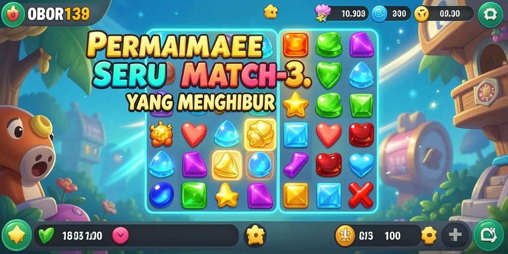 Tangkapan layar menarik dari gameplay OBOR138 yang menampilkan kombinasi warna cerah.